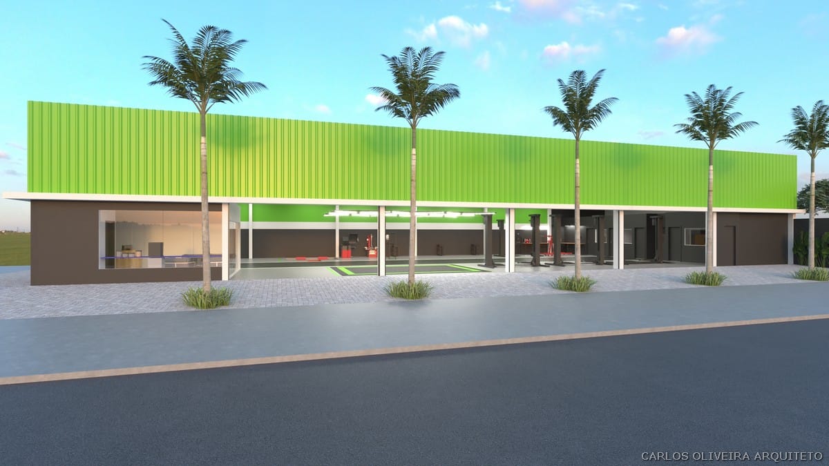 DECORAÇÃO FACHADA OFICINA AUTOMOTIVA