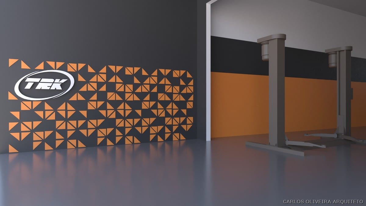 DECORAÇÃO OFICINA MECÂNICA ARQUITETURA