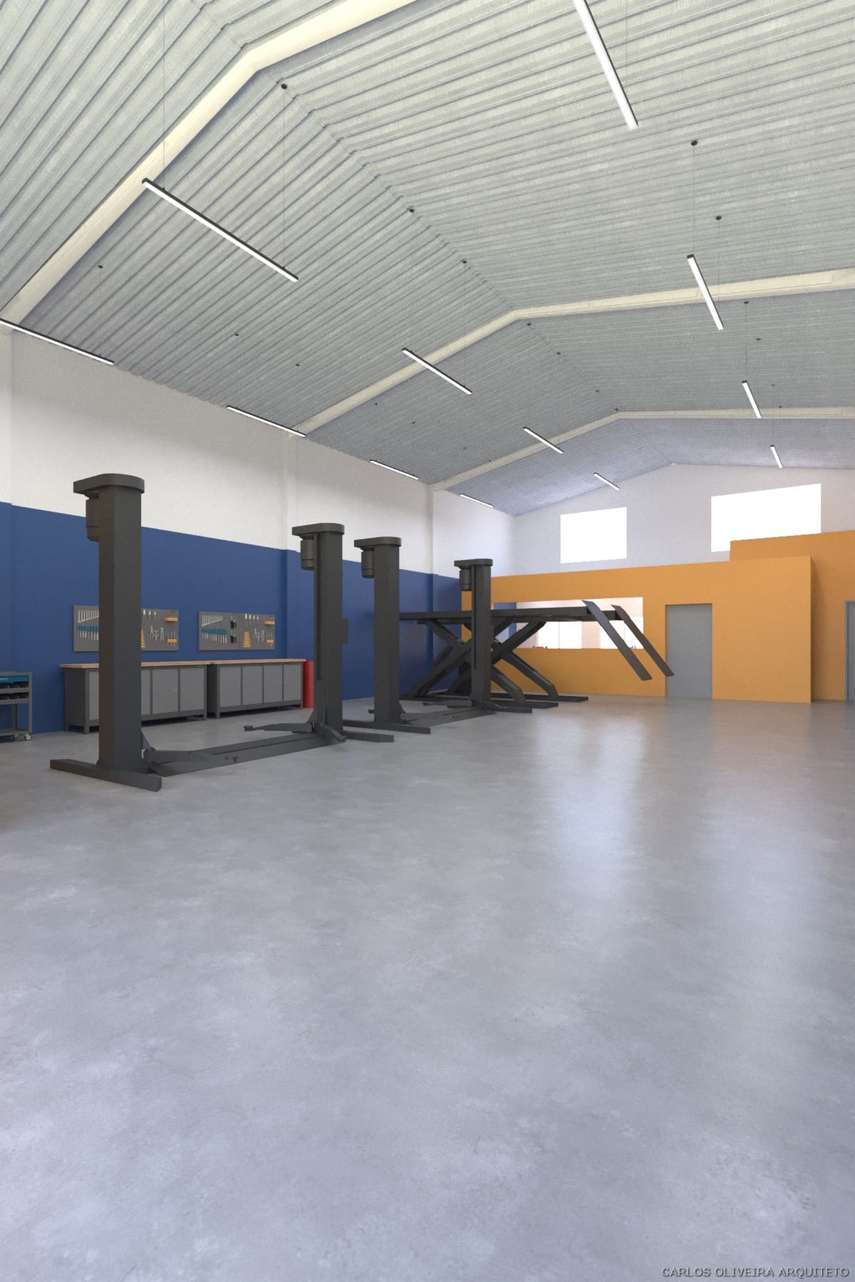 area de trabalho oficina automotiva