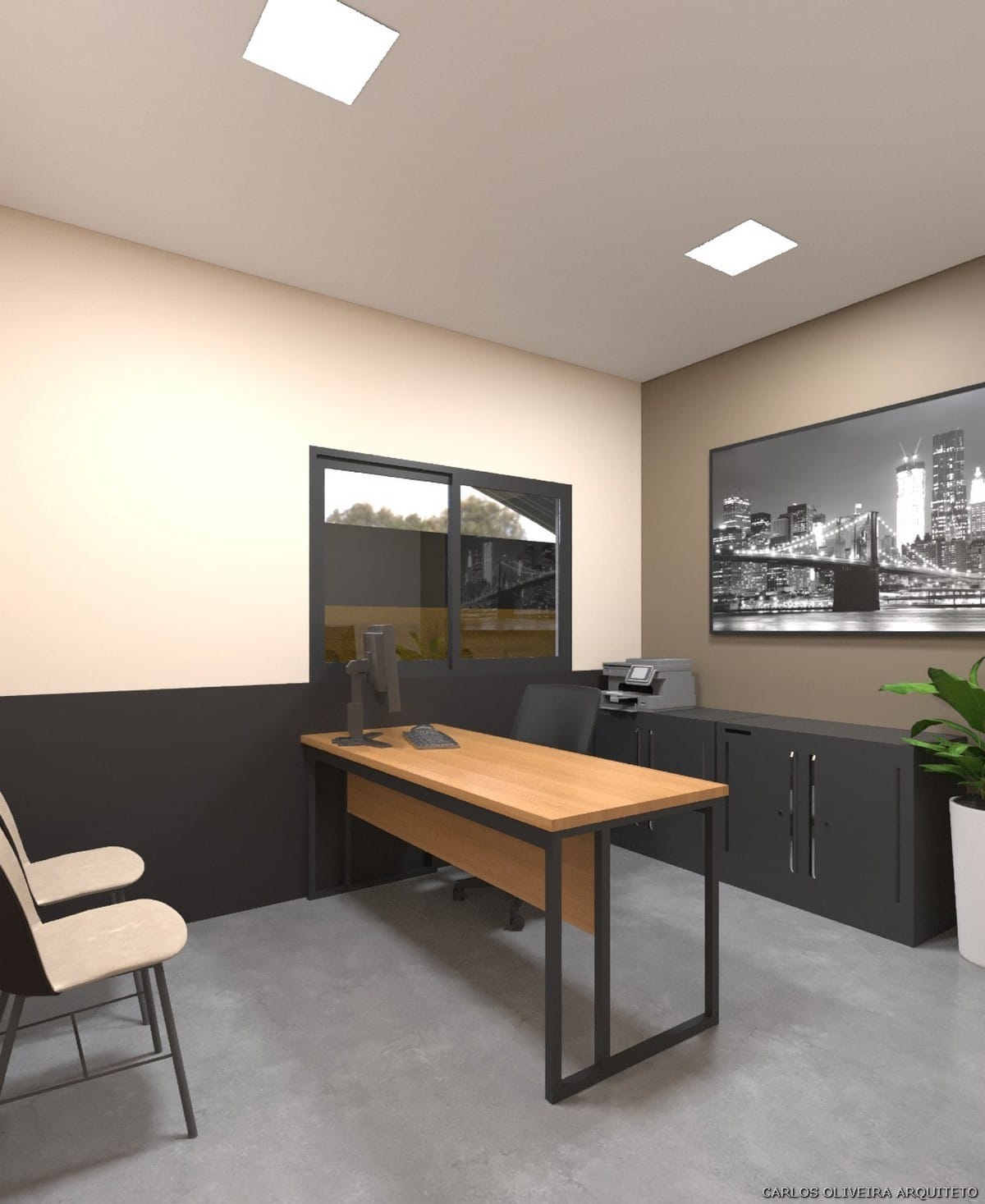 escritório administrativo oficina automotiva