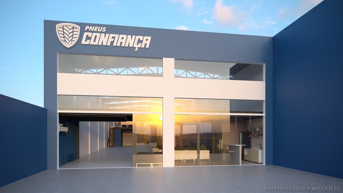 fachada oficina automotiva borracharia