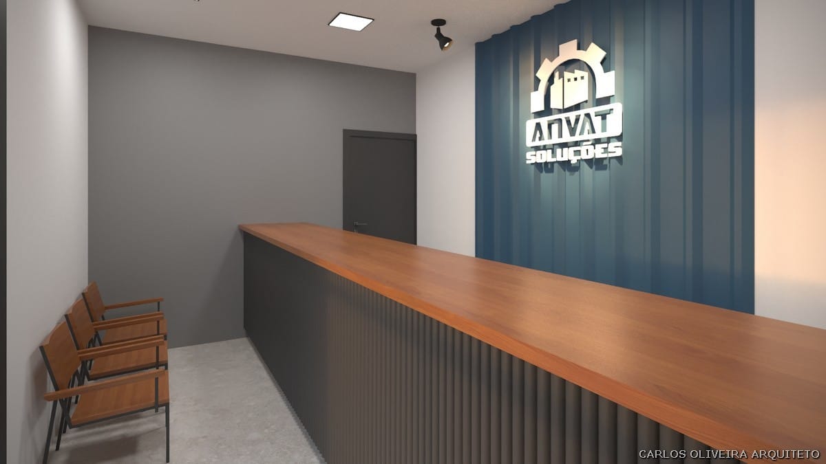 oficina automotiva recepção decoração