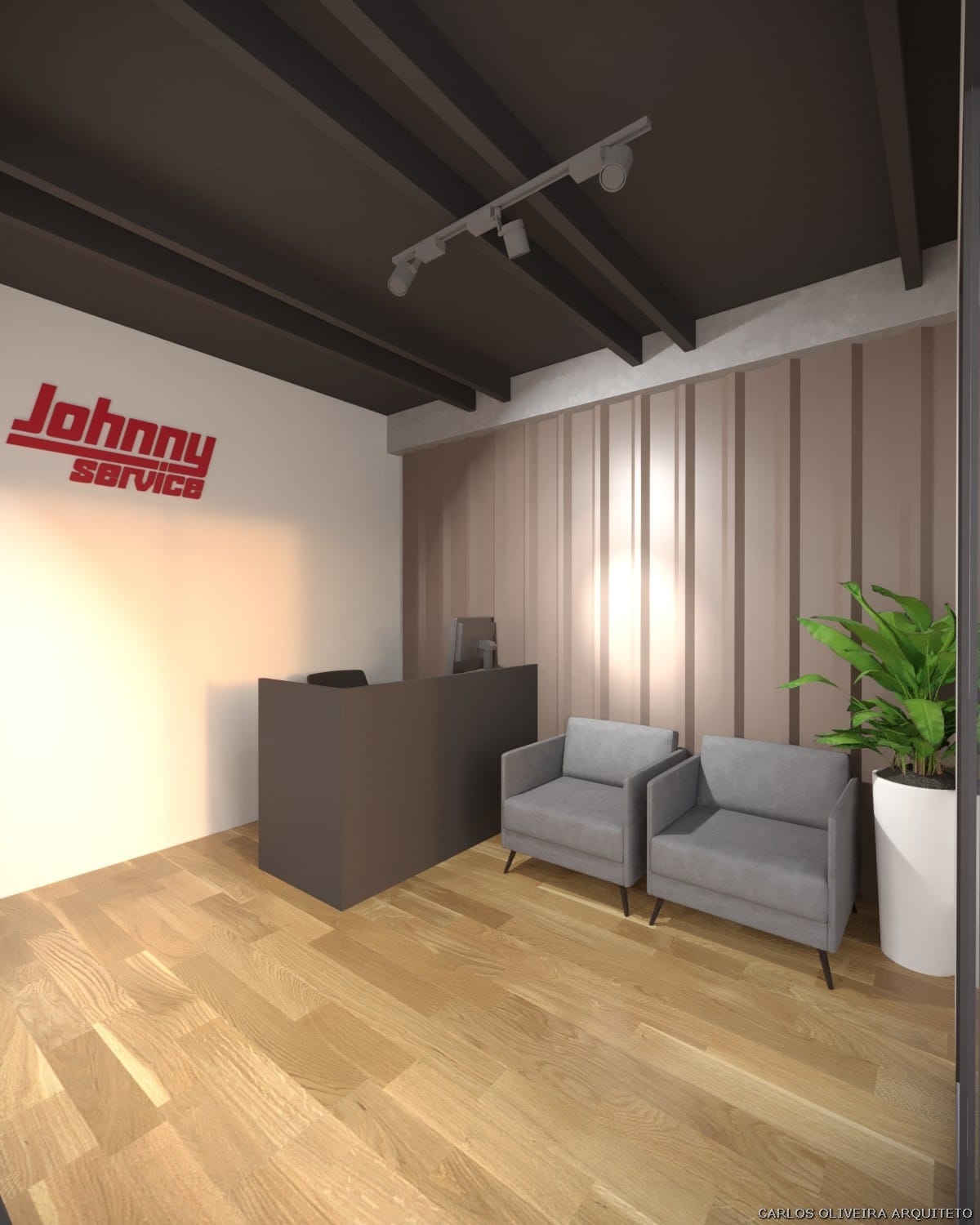 recepção oficina automotiva branco