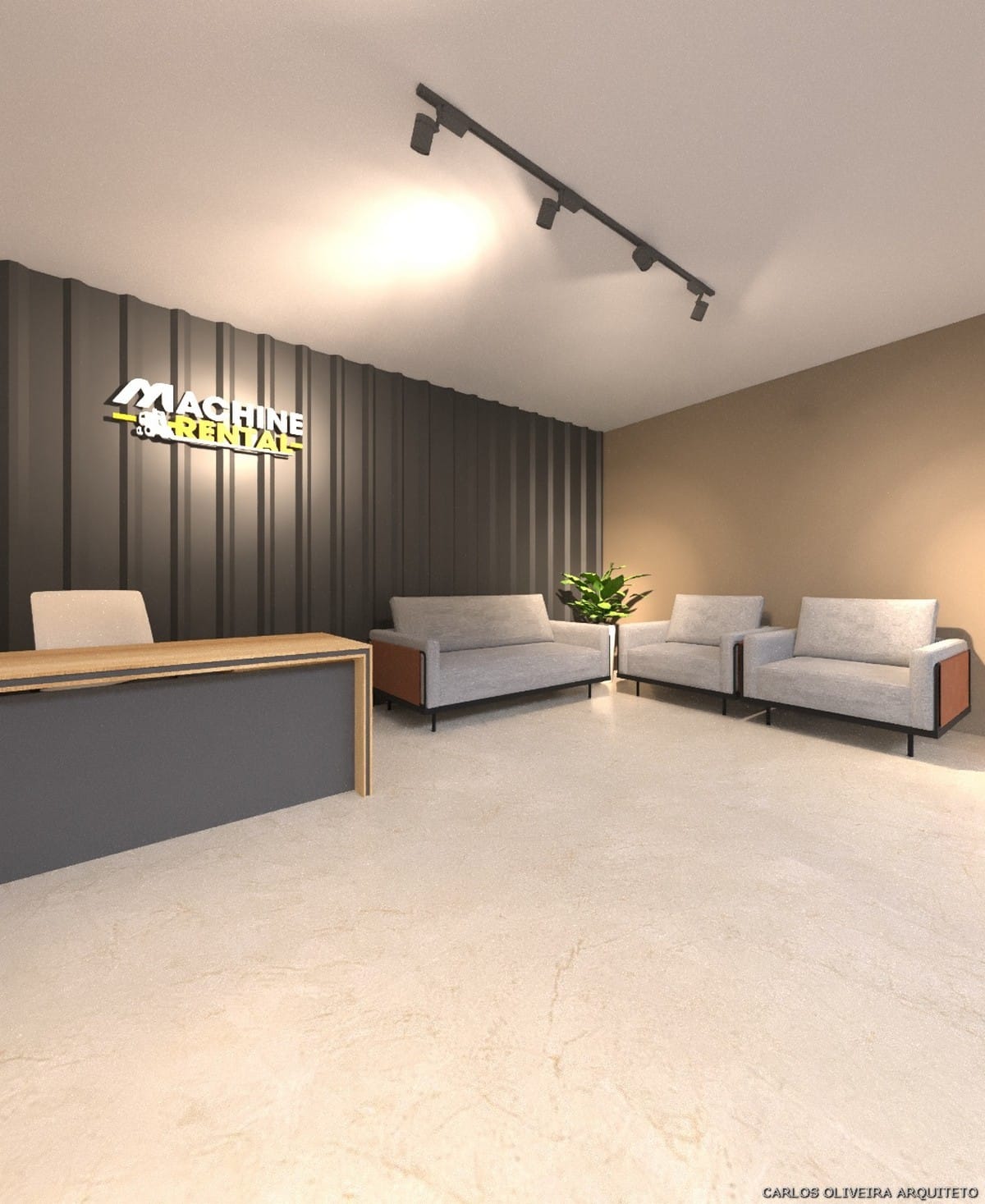 recepção oficina automotiva neutra